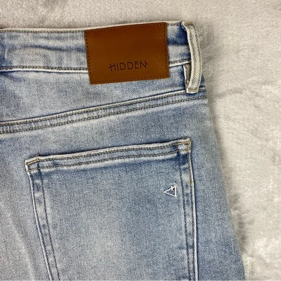 Hidden Jeans Women's 30 Light Blue Nori High Waist Cropped Wide Leg - Picture 4 of 8